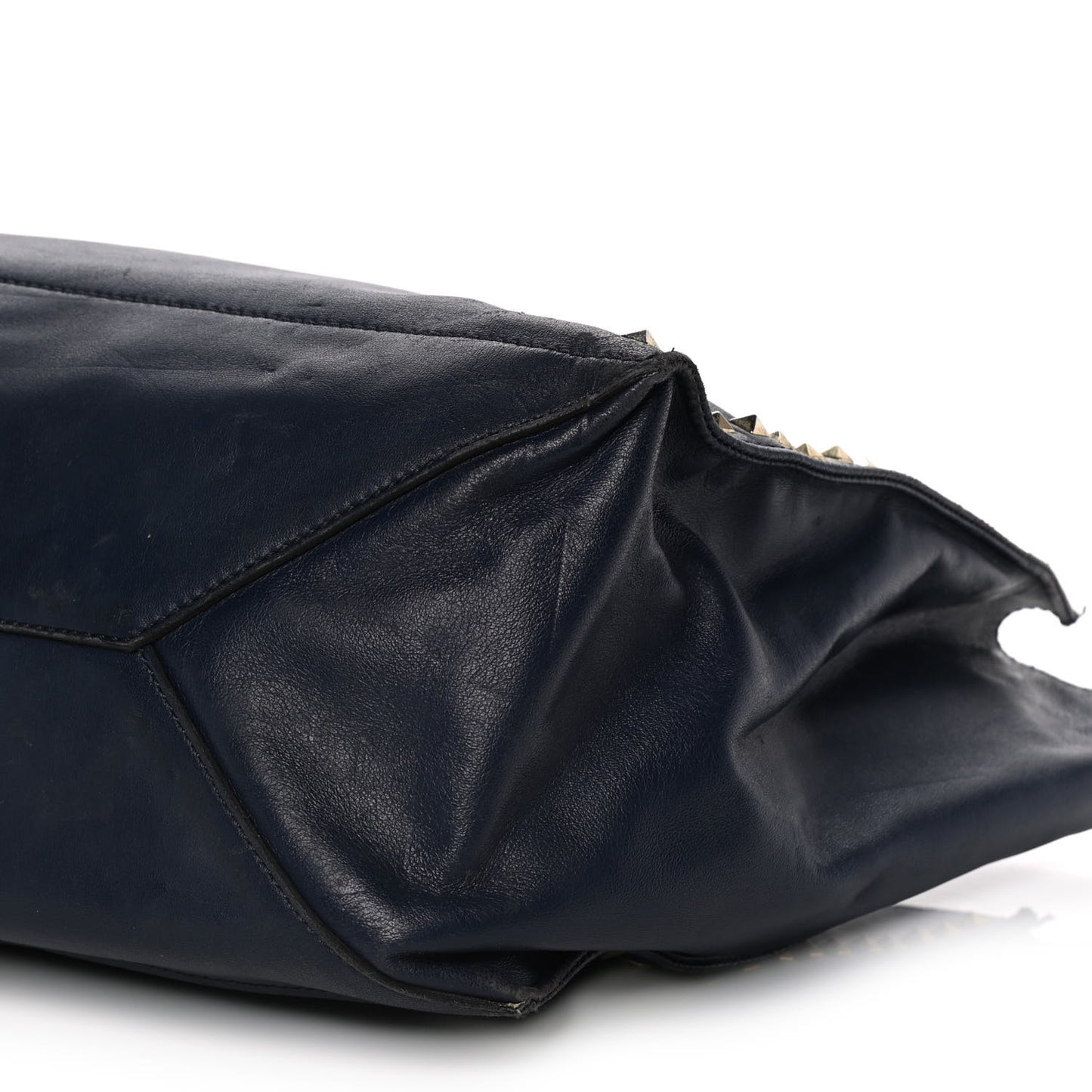 Nappa Medium Rockstud Soft Tote Marine