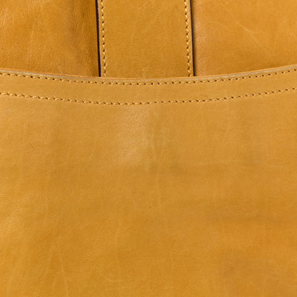 Christian Dior Calfskin Medium Gaucho Double Saddle Bag Yellow 20 of 26