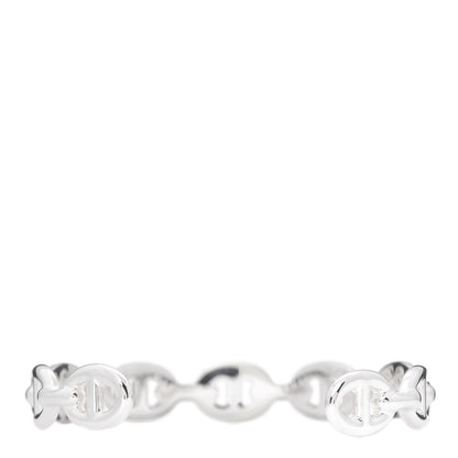 Hermes Sterling Silver MM Chaine d'Ancre Enchainee Cuff Bracelet SH 3 of 5