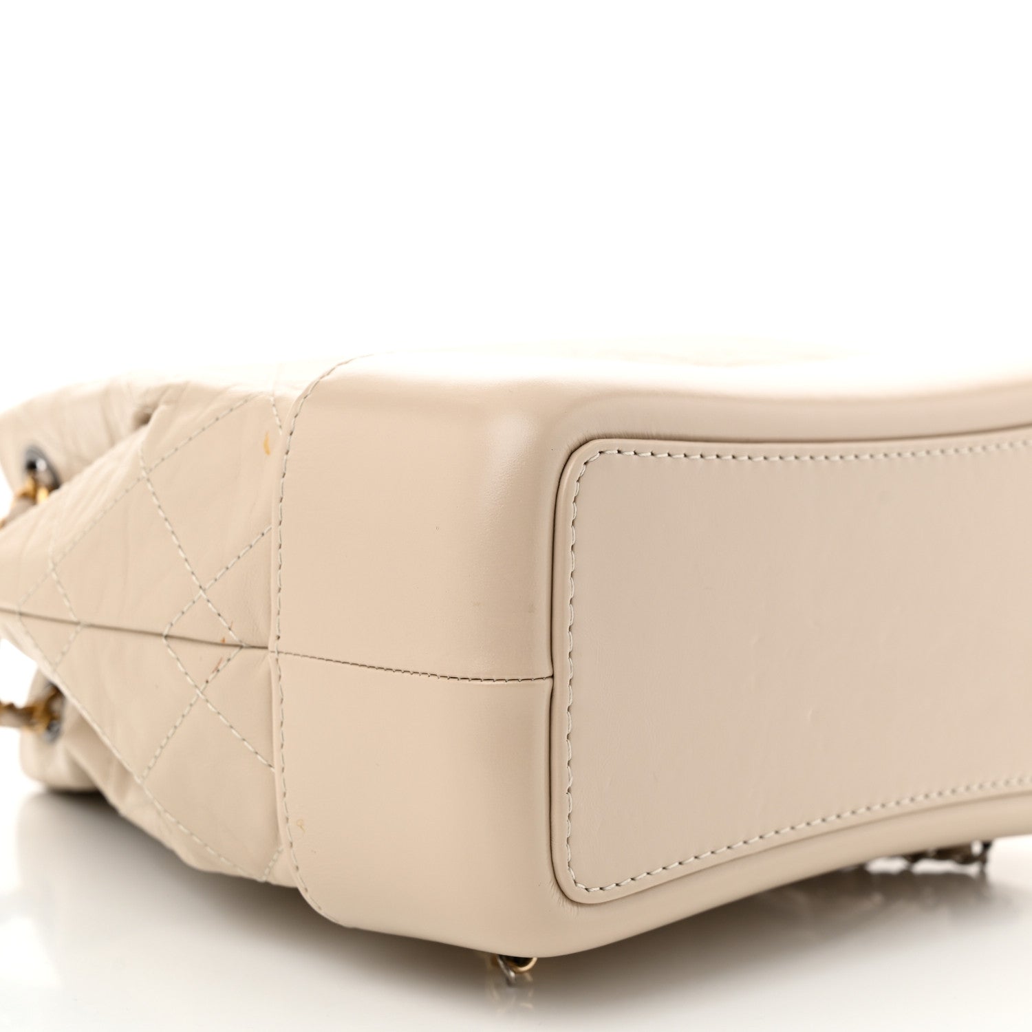 Chanel Aged Calfskin Quilted Small Gabrielle Backpack Beige 8 of 11