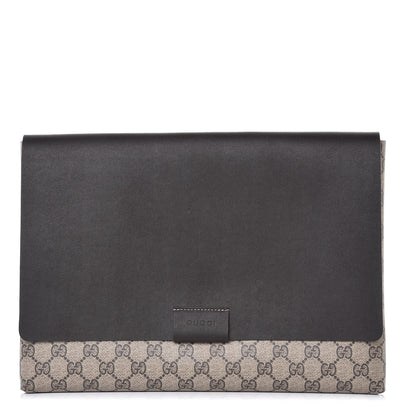 Gucci GG Supreme Monogram Clutch Brown 1 of 8