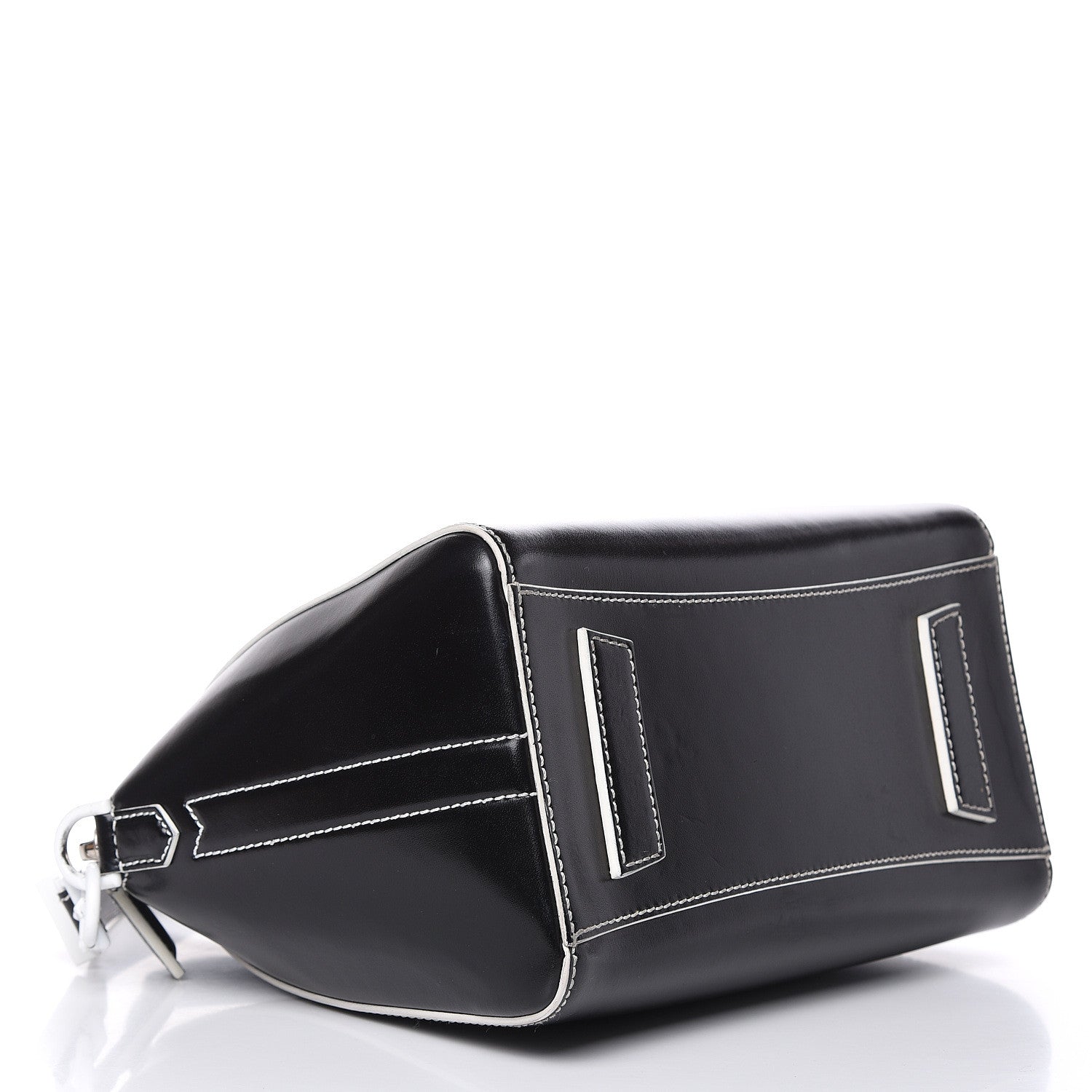 Givenchy Calfskin Contrast Topstitch Small Antigona Black White 4 of 14