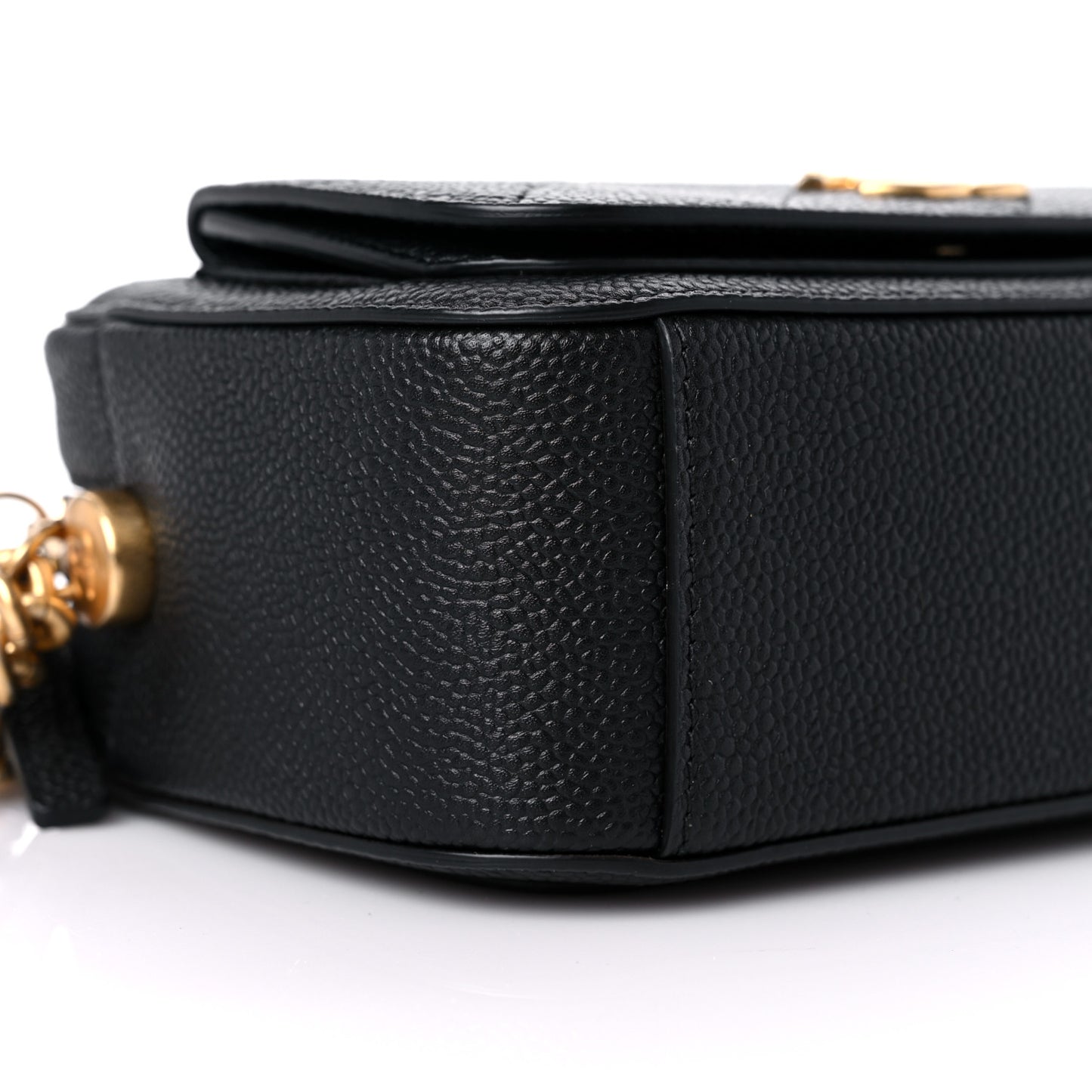 Caviar Quilted CC Camera Case Black