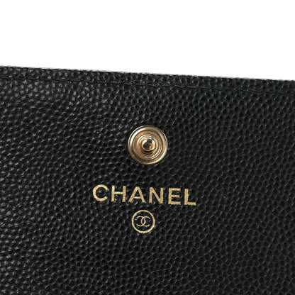 Chanel Caviar Quilted Boy Flap Card Holder Black 6 of 10
