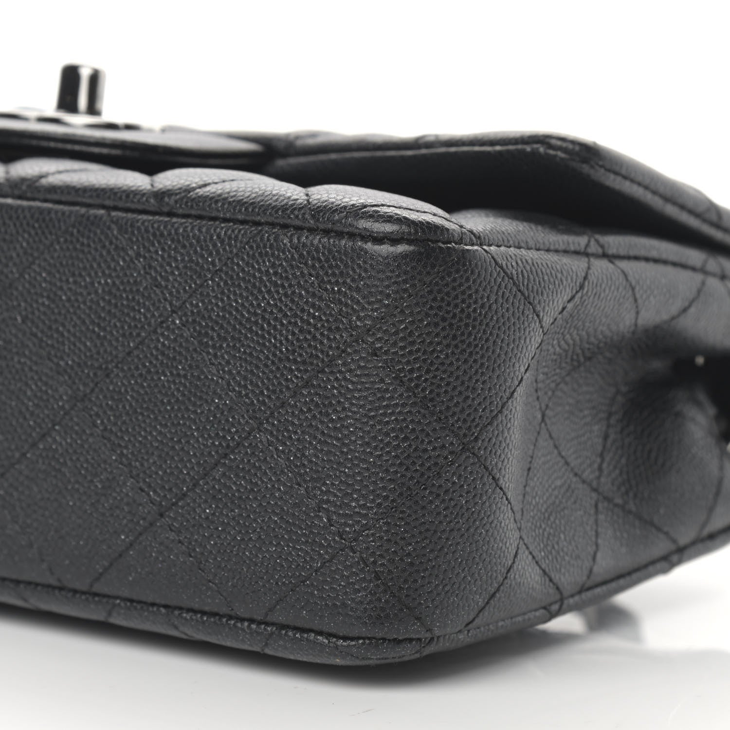 Chanel Iridescent Caviar Quilted Mini Rectangular Flap Black 10 of 12