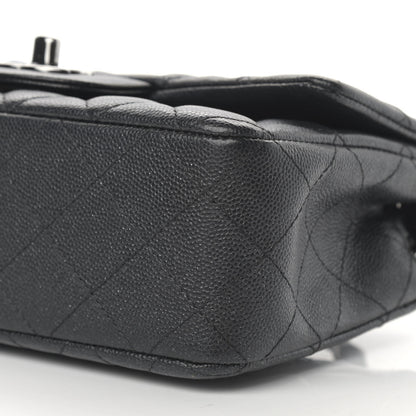 Chanel Iridescent Caviar Quilted Mini Rectangular Flap Black 10 of 12