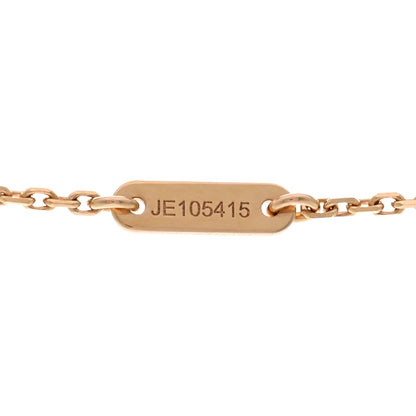 Van Cleef & Arpels 18K Rose Gold Carnelian Sweet Alhambra Pendant Necklace 5 of 5
