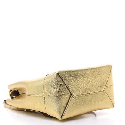 Louis Vuitton Metallic Calfskin Lockme Mini Backpack Gold 4 of 9