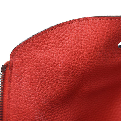 Hermes Taurillon Clemence Lindy 30 Rouge Casaque 9 of 16
