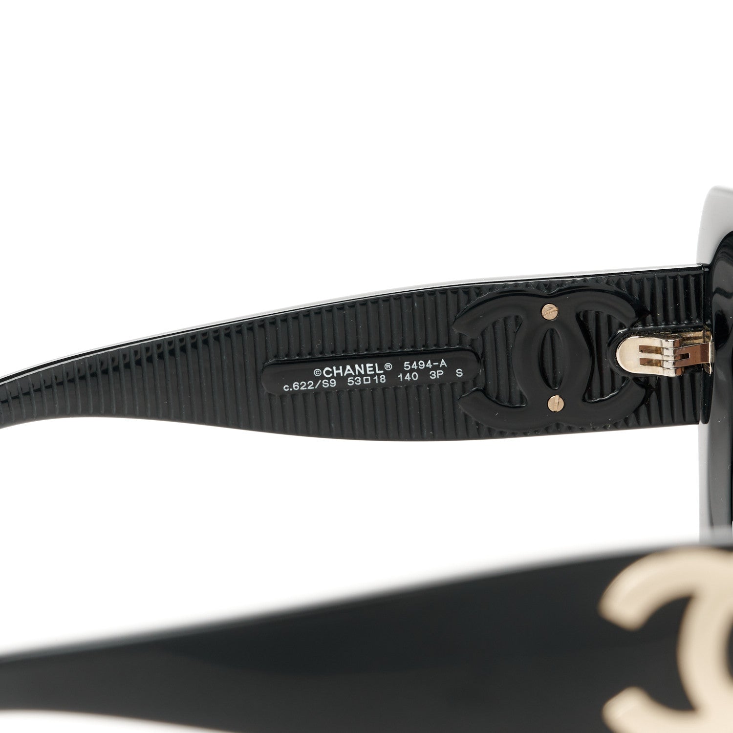 Chanel Square Polarized CC Sunglasses 5494-A Black 5 of 8