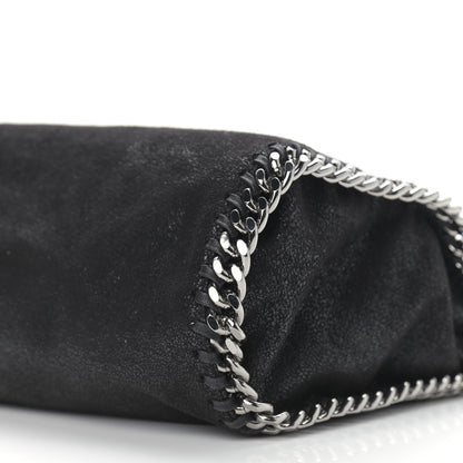 Stella McCartney Shaggy Deer Mini Falabella Fold Over Tote Black 9 of 9