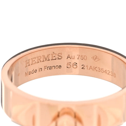 Hermes 18K Rose Gold PM Collier De Chien Ring 56 7.75 4 of 4