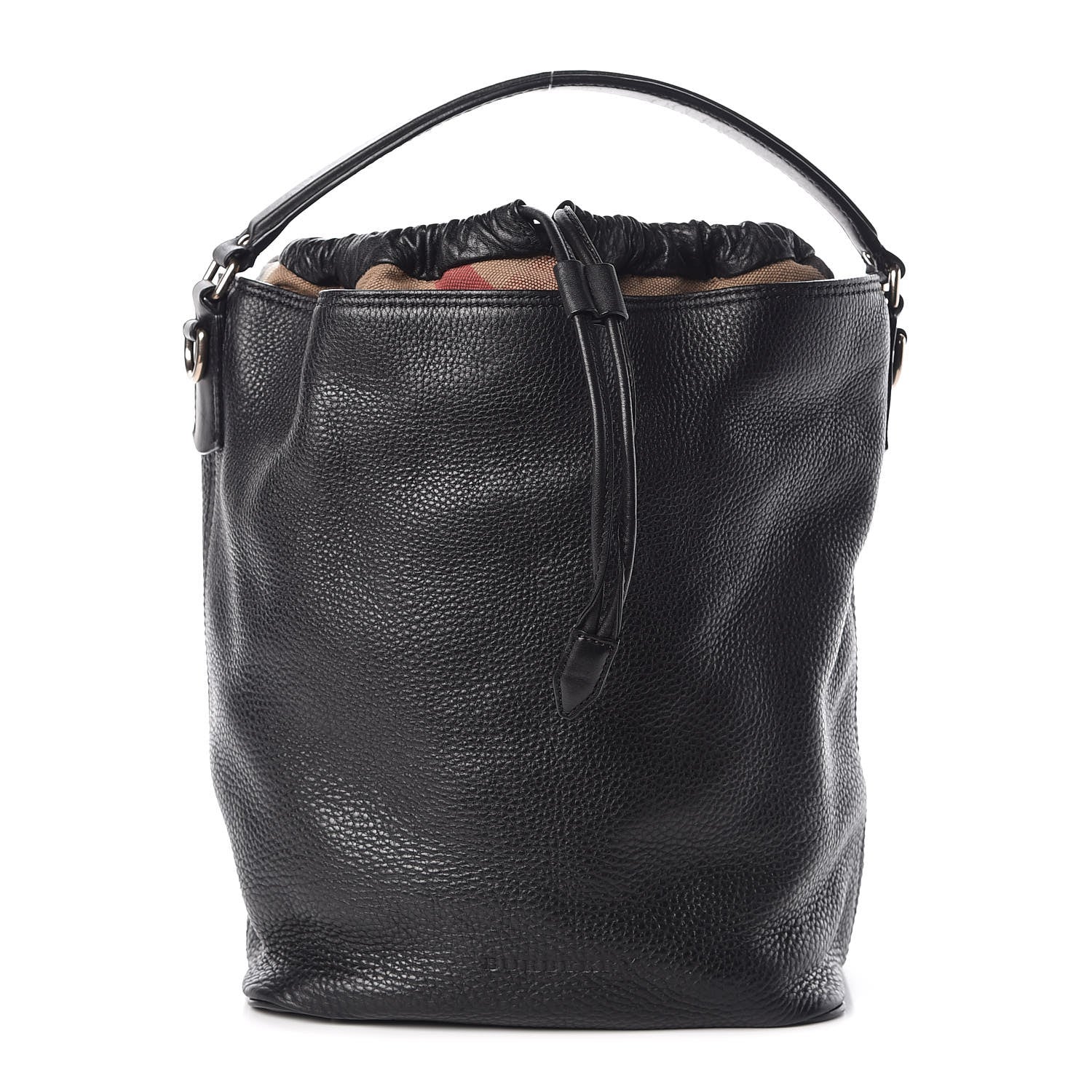 Burberry Grainy Calfskin Medium Susanna Hobo Black 1 of 8