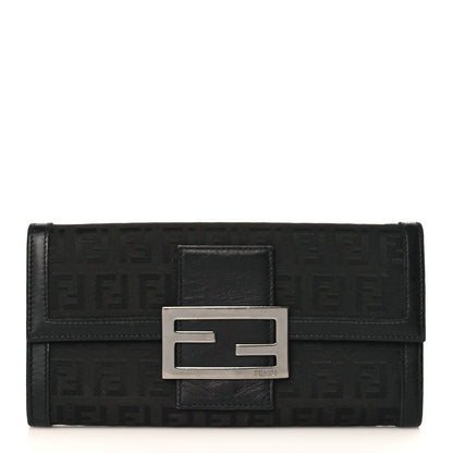 Fendi Zucchino Forever Continental Wallet Black 1 of 12