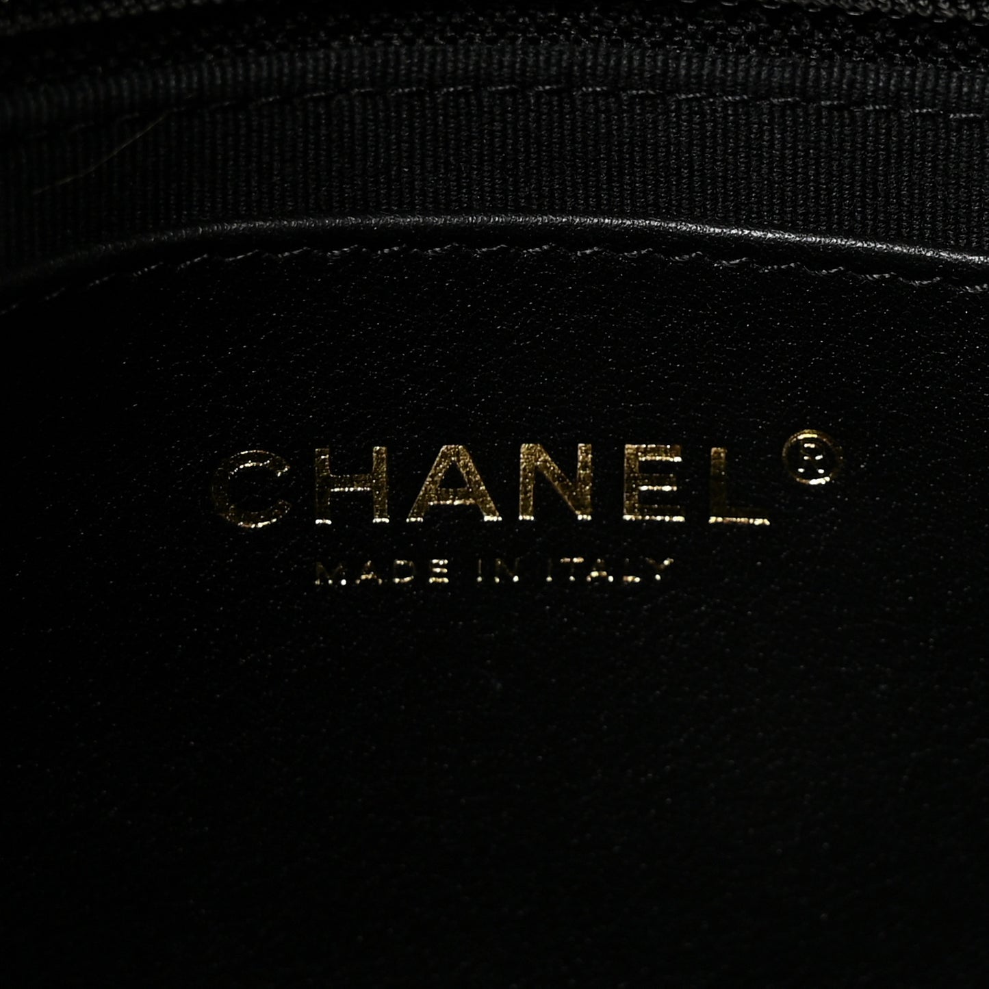 Lambskin Quilted Small CC Links Flap Black