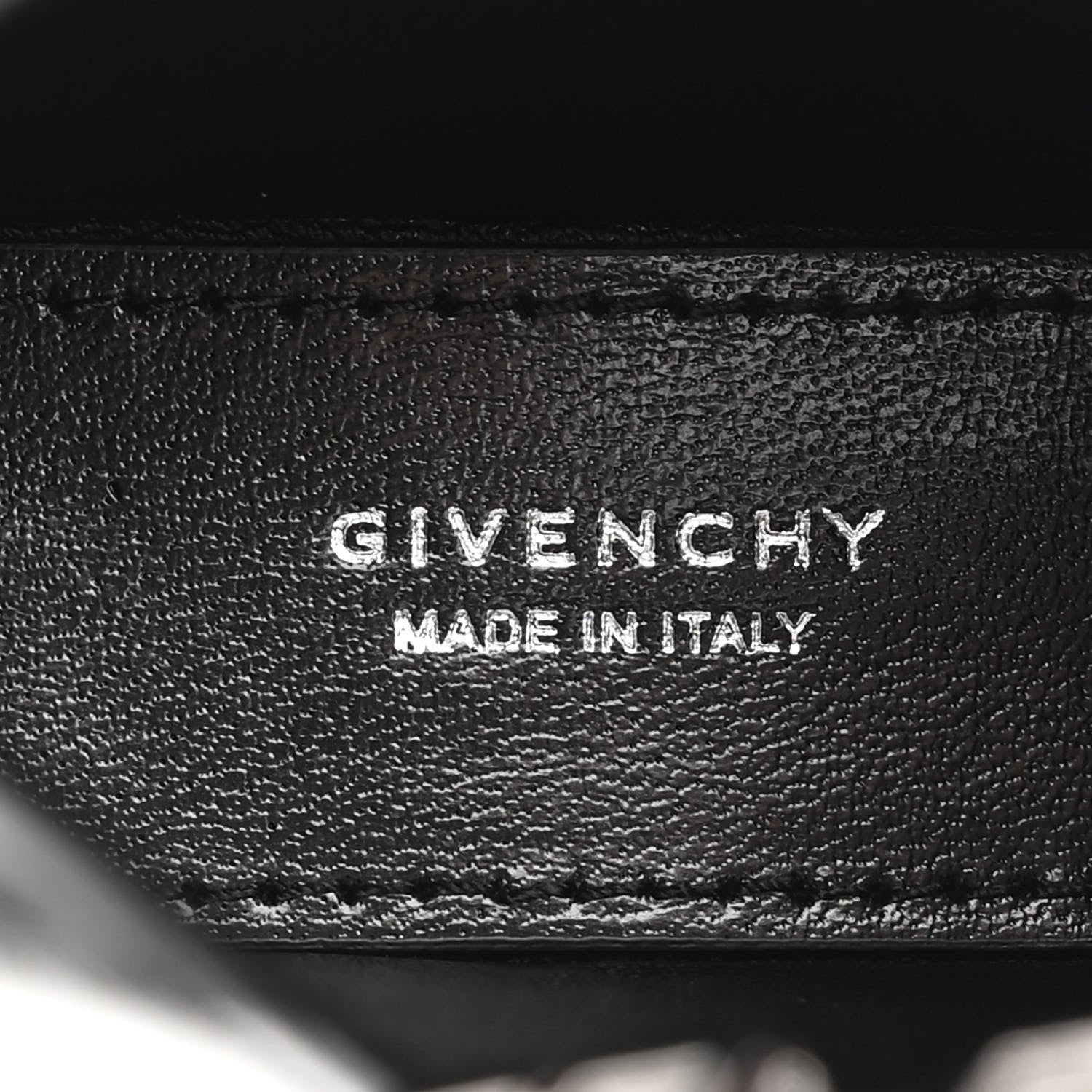 Givenchy Brushed Calfskin Micro Cut Out Shoulder Bag Black 6 of 8