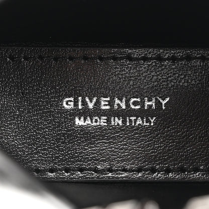 Givenchy Brushed Calfskin Micro Cut Out Shoulder Bag Black 6 of 8