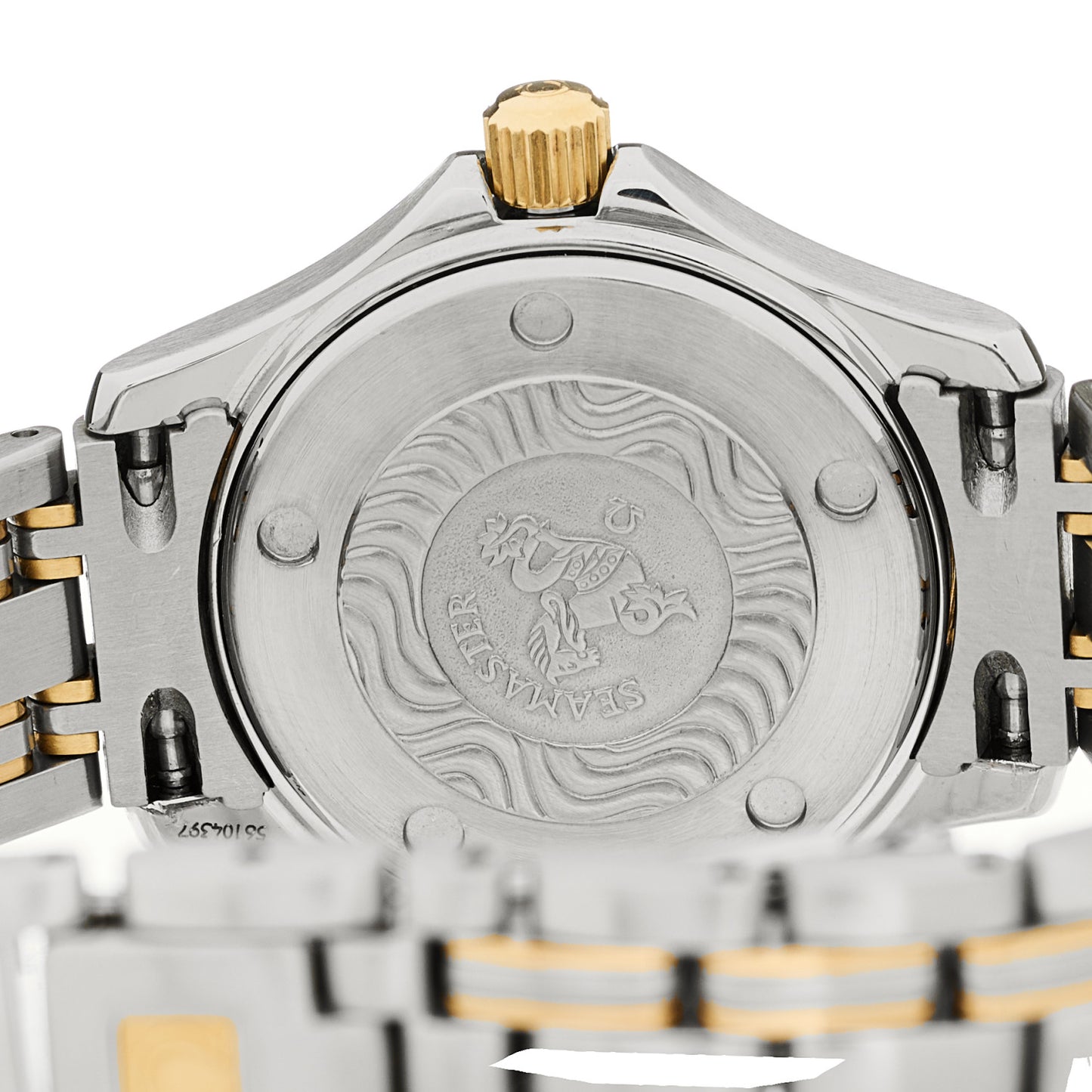 Stainless Steel 18K Yellow Gold 29mm Seamaster 120M Quartz Watch Champagne 2371.10