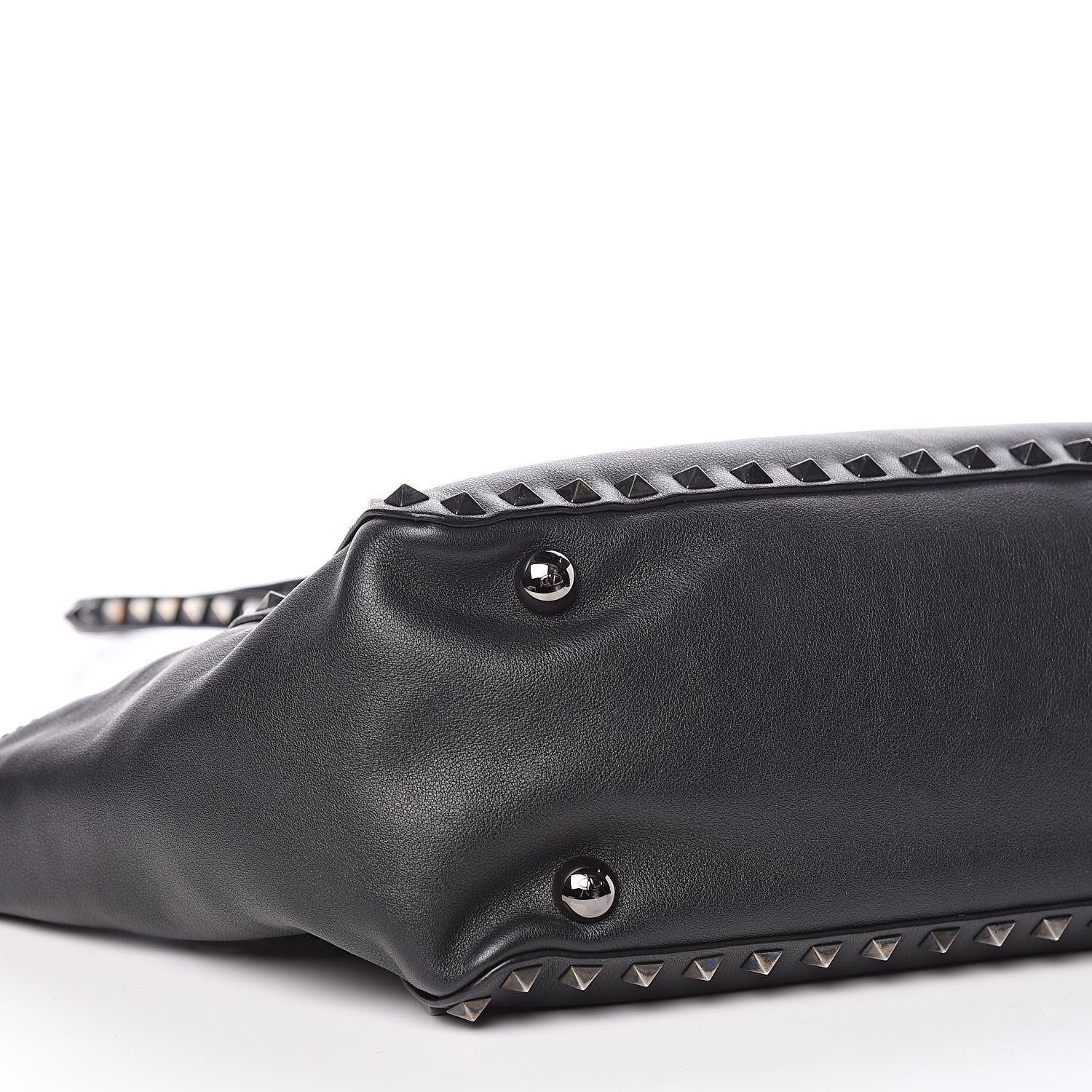 Valentino Garavani Vitello Small Rockstud Tote Black 11 of 13