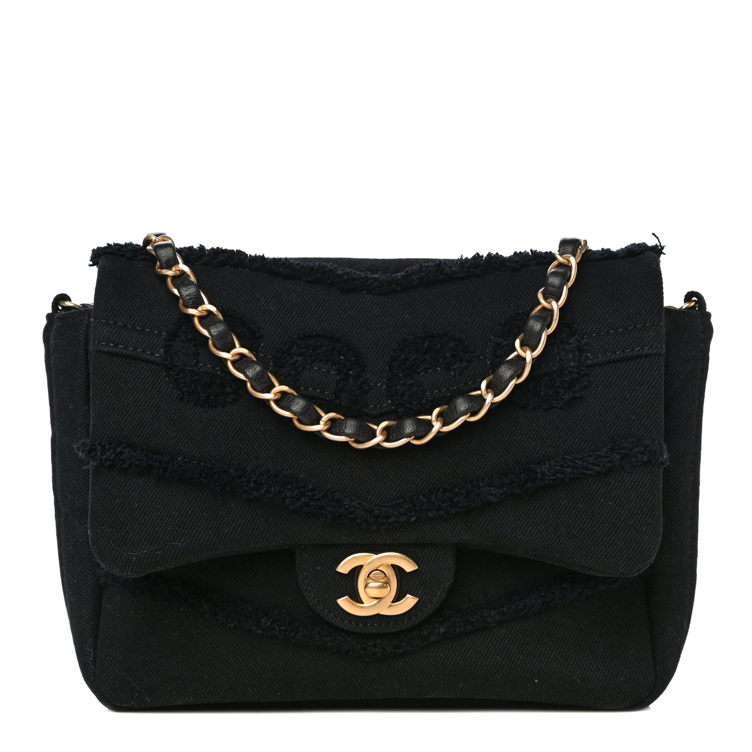 Chanel Denim Coco Flap Black 1 of 11
