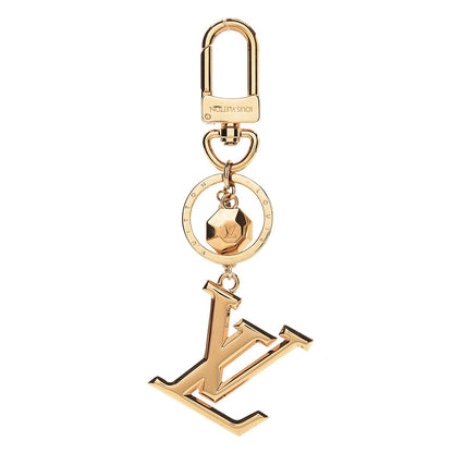 Louis Vuitton LV Facettes Bag Charm Key Holder Gold 1 of 3