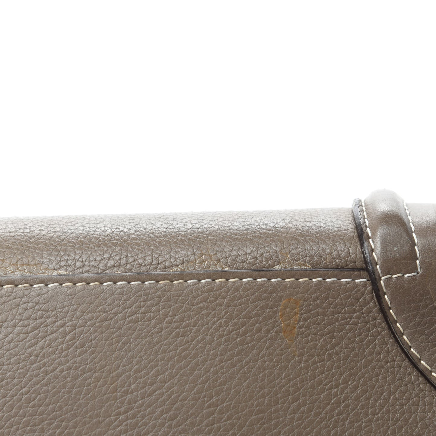 Drummed Calfskin Mini Luggage Souris