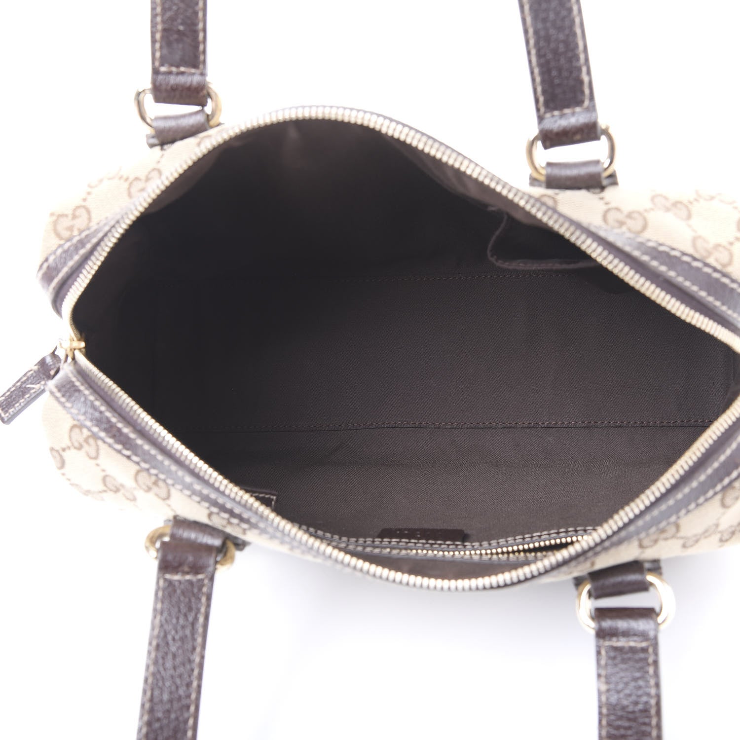 Gucci Monogram Small Charmy Boston Dark Brown 4 of 10