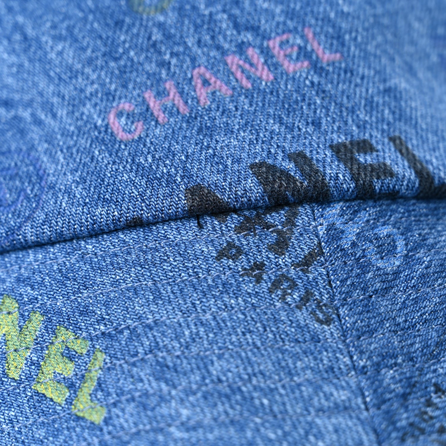 Chanel Denim Mood Cloche Bucket Hat M Blue 7 of 9