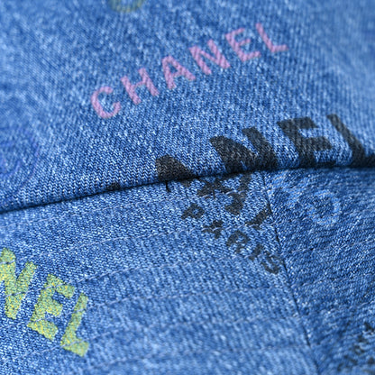Chanel Denim Mood Cloche Bucket Hat M Blue 7 of 9