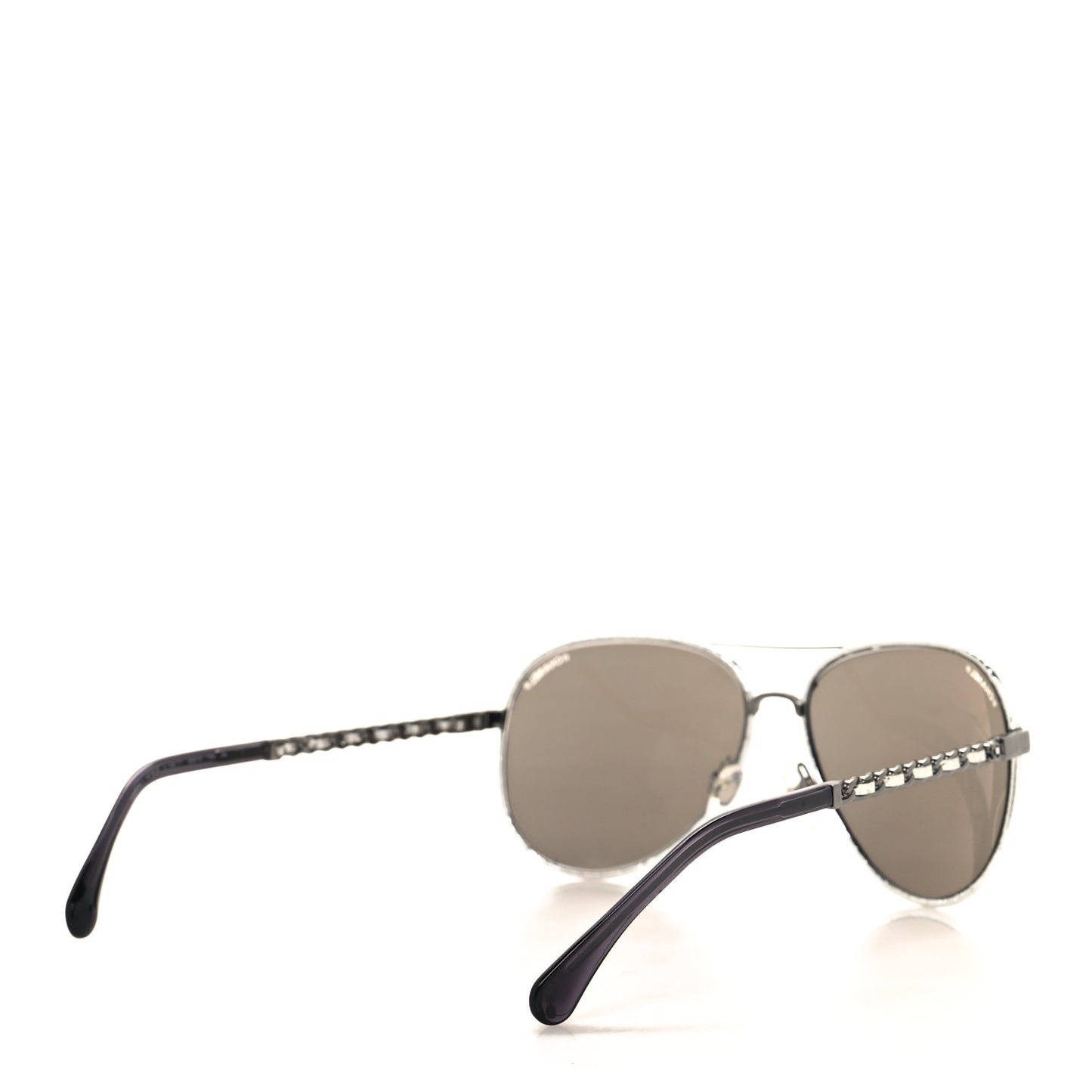 Metal Polarized Pilot Winter Sunglasses 4219-Q Silver