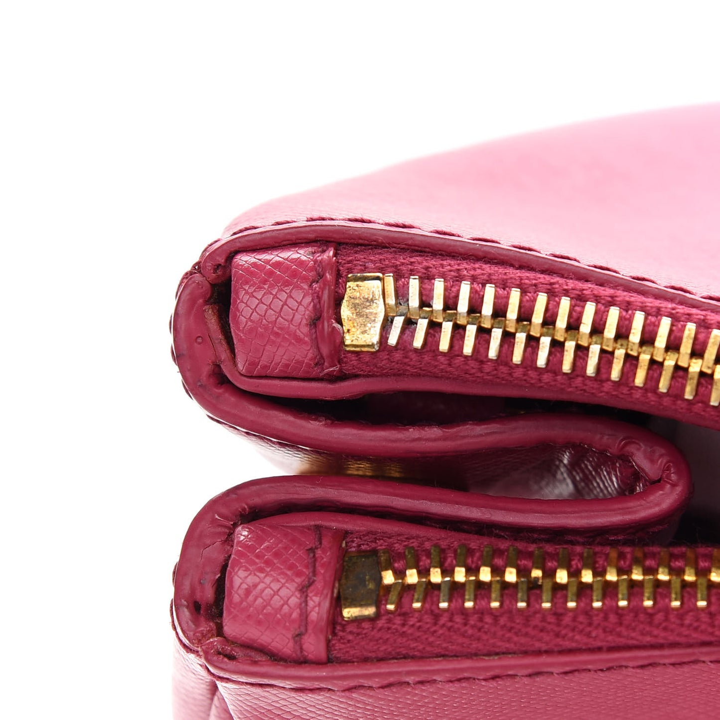 Saffiano Medium Galleria Double Zip Tote Fuxia