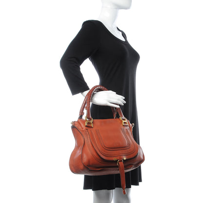 Chloe Calfskin Medium Marcie Satchel Tan 3 of 15