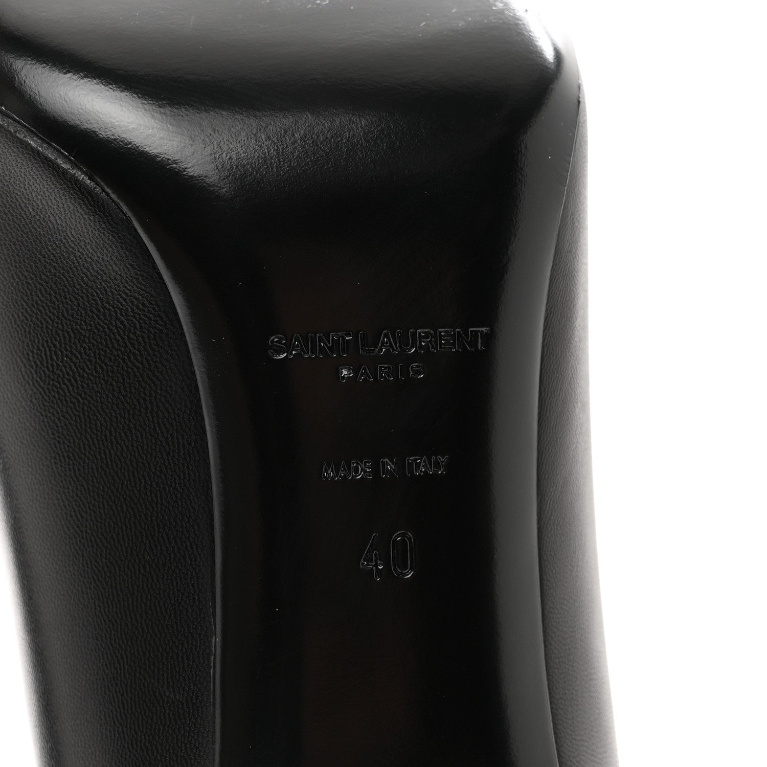 Saint Laurent Calfskin Anja 85 Pumps 40 Black 6 of 9