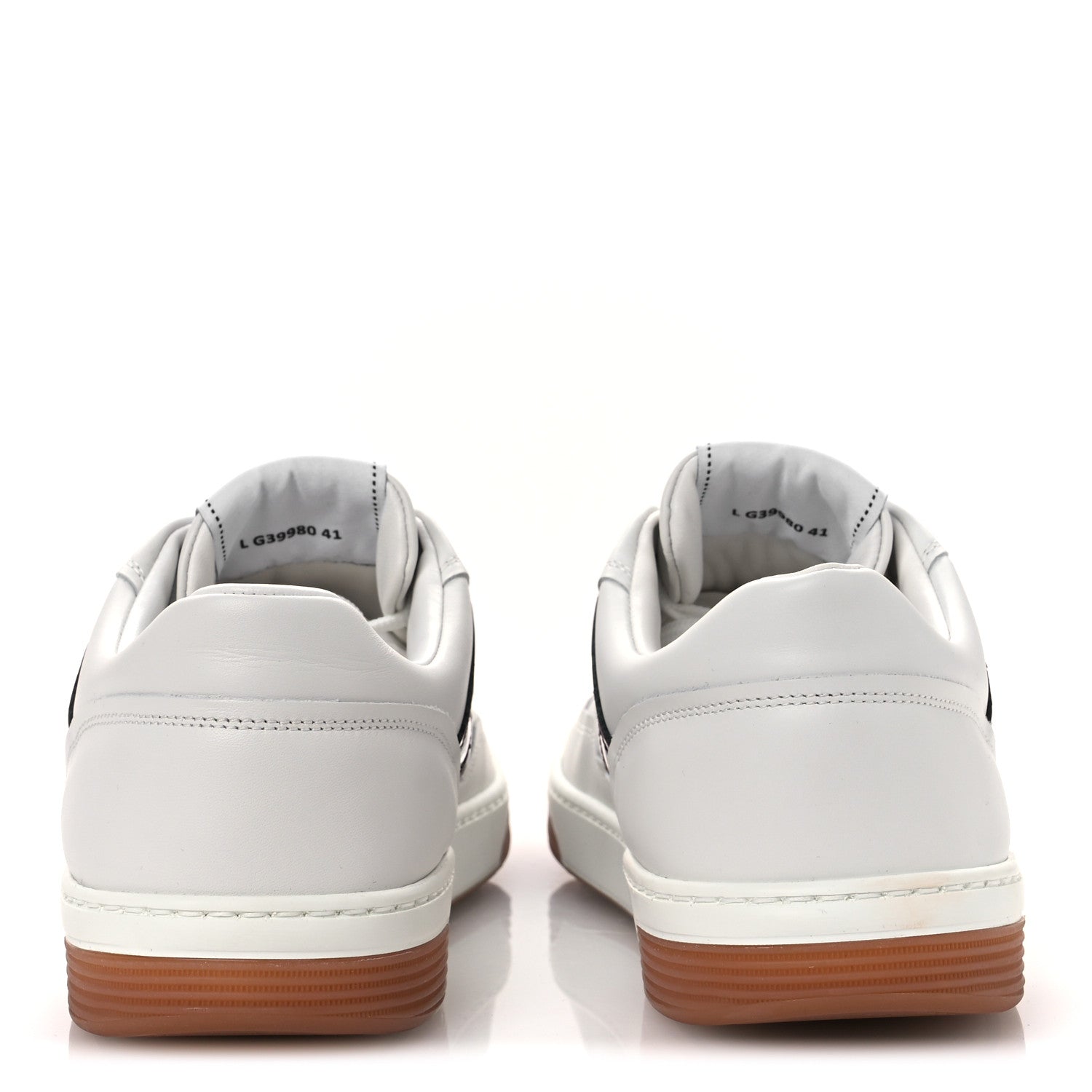 Chanel Calfskin Patent Calfskin Mens CC Sneakers 41 White Pink Red 6 of 10