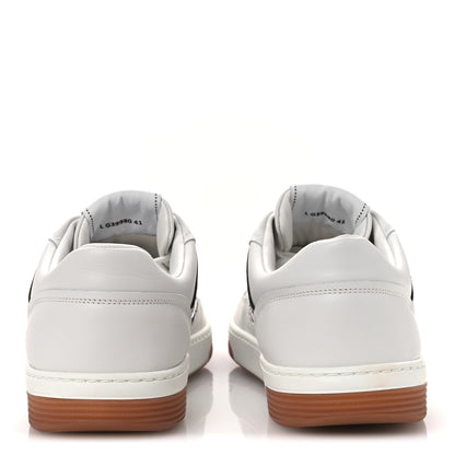 Chanel Calfskin Patent Calfskin Mens CC Sneakers 41 White Pink Red 6 of 10