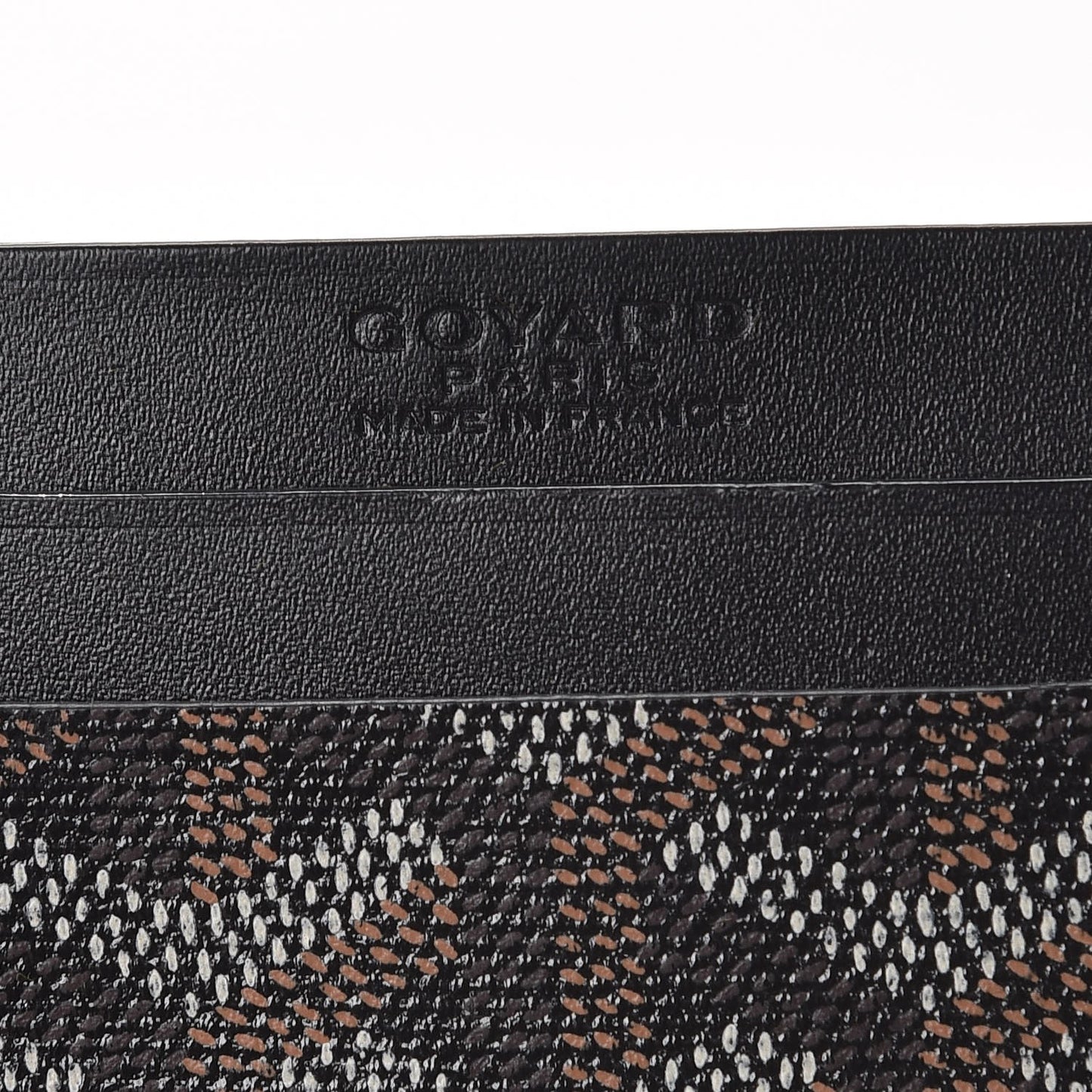 Goyardine Saint Sulpice Card Holder Black