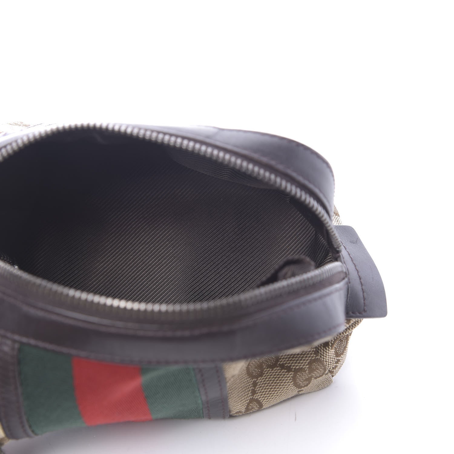 Gucci Monogram Web Small Cosmetic Case Dark Brown 5 of 7