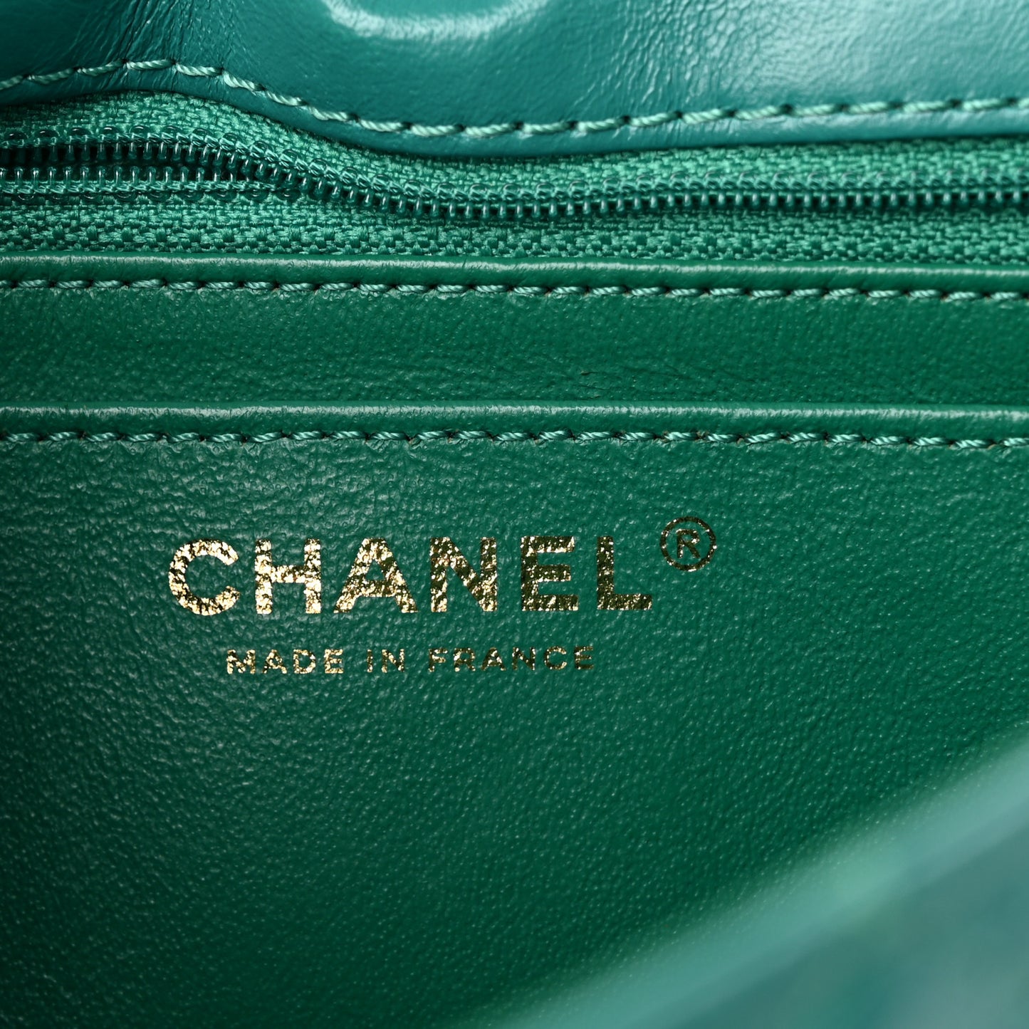 Aged Calfskin Quilted 2.55 Reissue Mini Flap Green