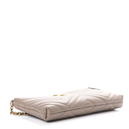 Gucci Calfskin Matelasse Mini GG Marmont Chain Bag Porcelain Rose 3 of 11