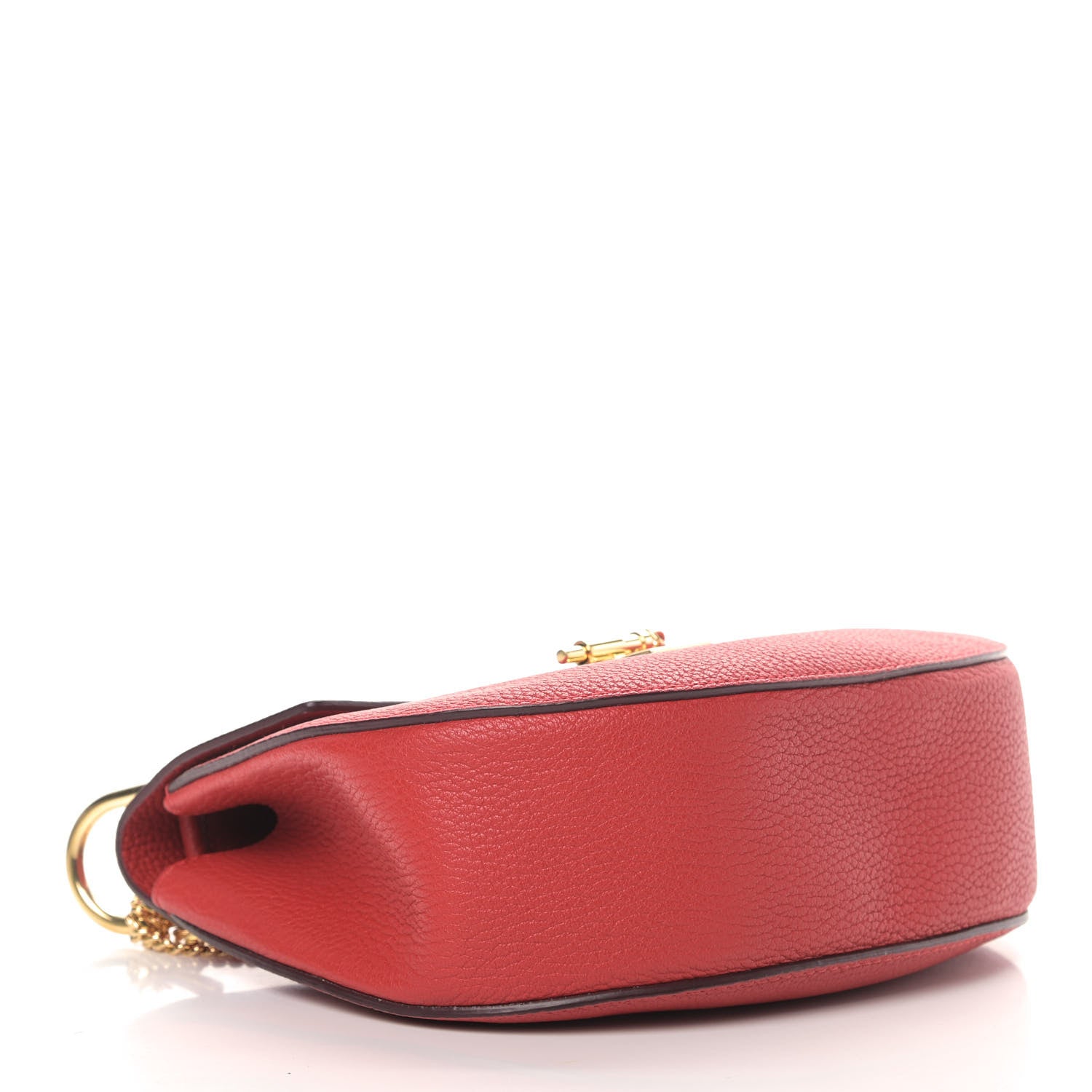 Chloe Grained Lambskin Drew Shoulder Bag Plaid Red 4 of 10
