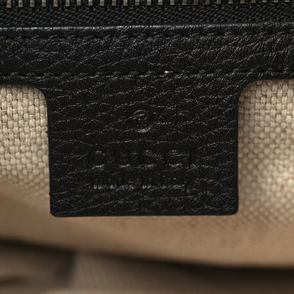 Gucci Pebbled Calfskin Studded Medium Soho Chain Shoulder Bag Black 6 of 10