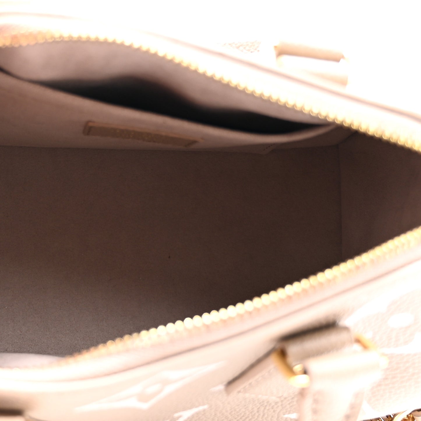 Empreinte Monogram Giant Speedy Bandouliere 20 Creme Beige