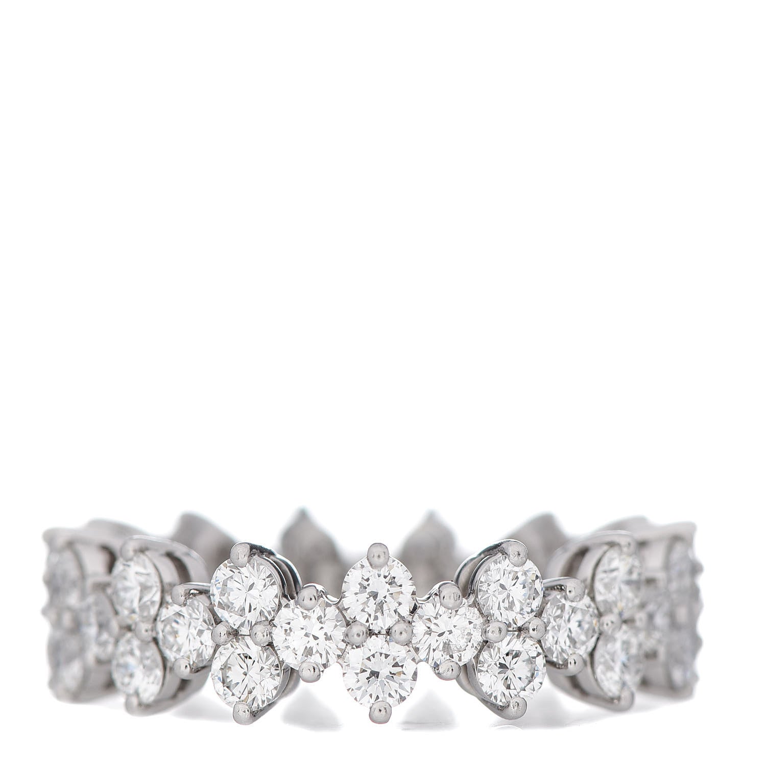 Tiffany Platinum Diamond Aria Eternity Ring 53 6.5 1 of 4