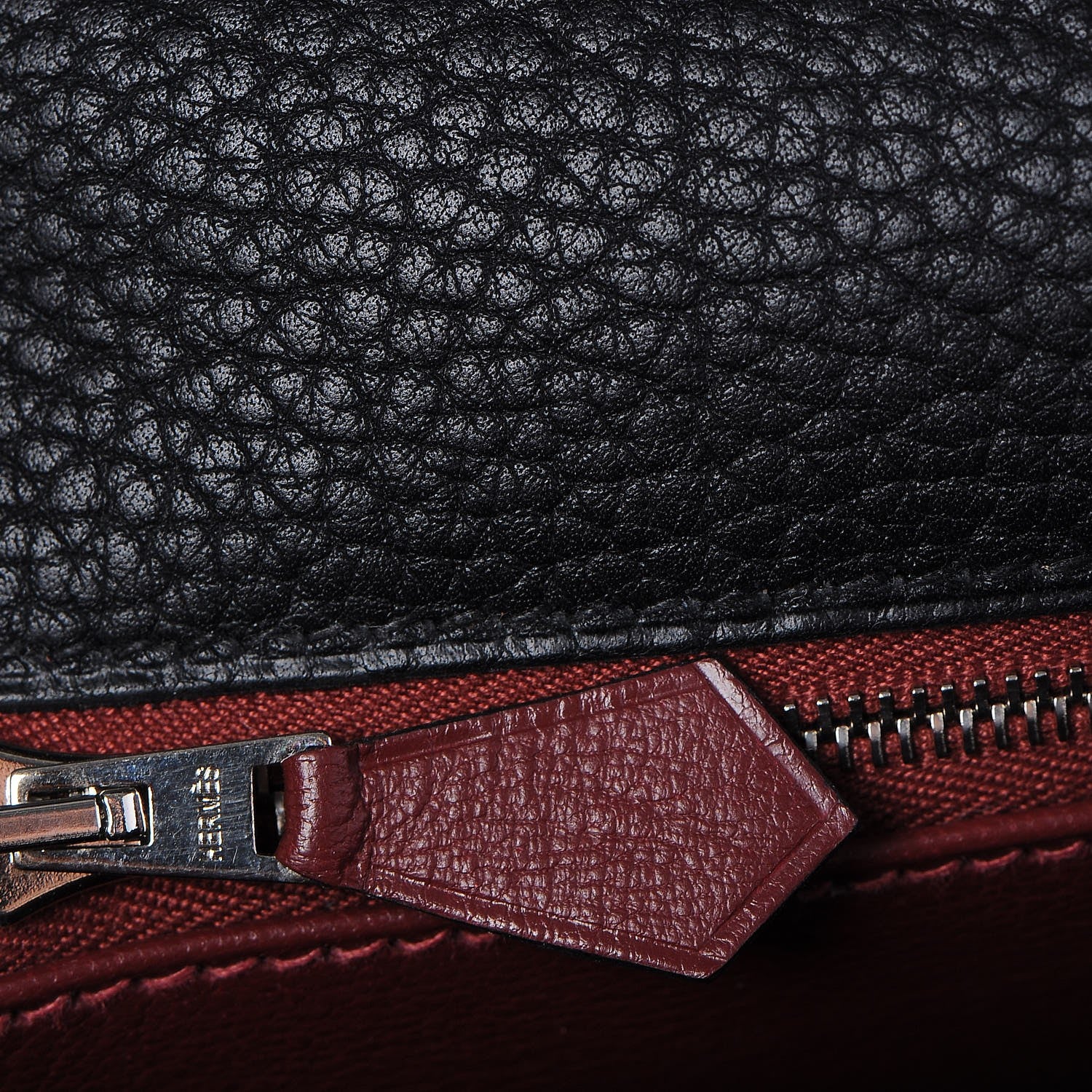 Hermes Fjord Horseshoe Kelly Retourne 40 Black Rouge H 20 of 34