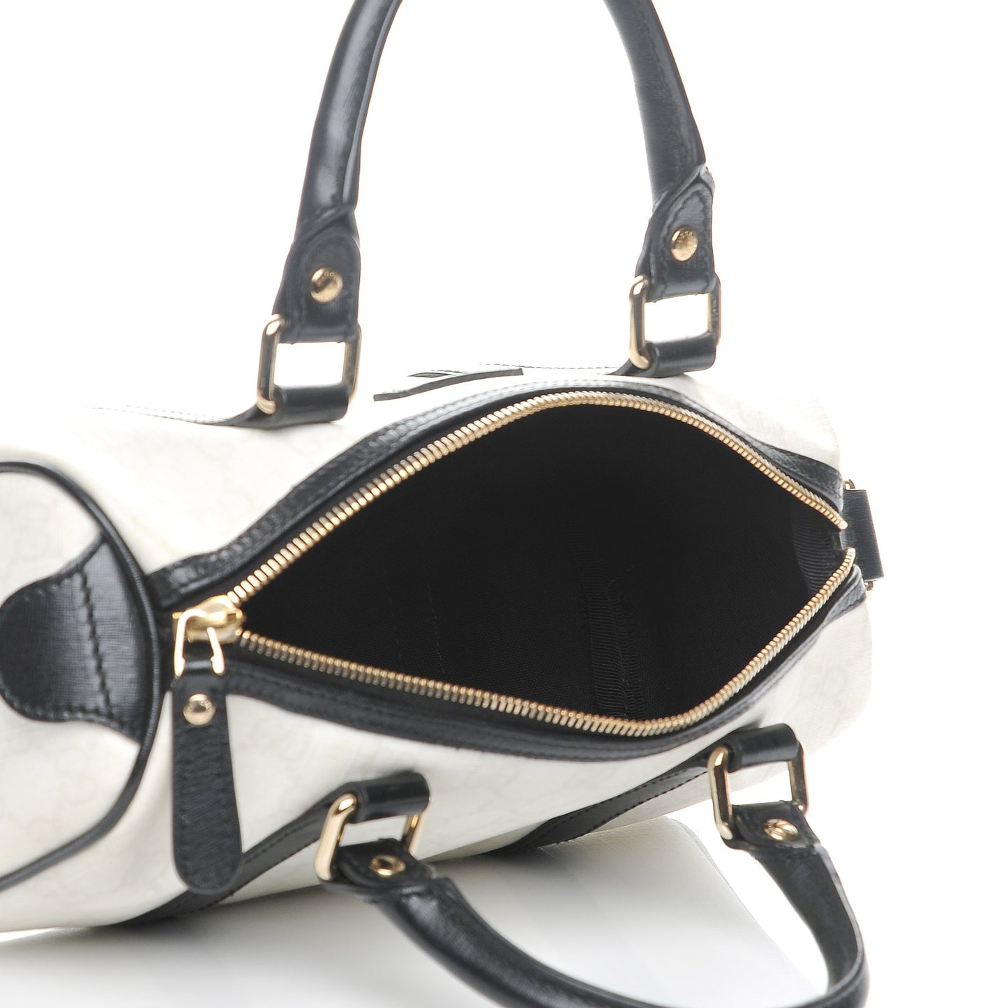 GG Plus Monogram Small Joy Boston White Black