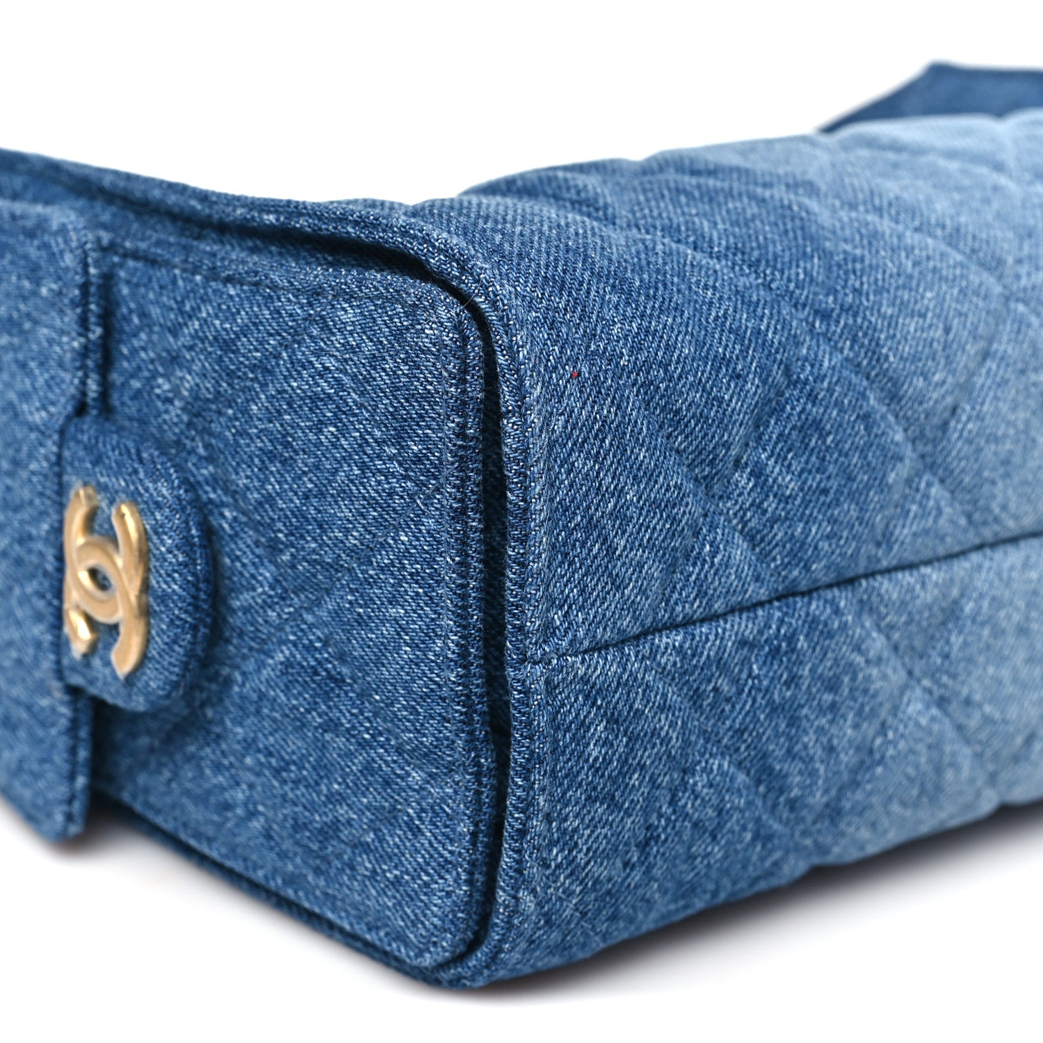 Chanel Washed Denim Quilted Mini Chanel 25 Handbag Blue 9 of 10