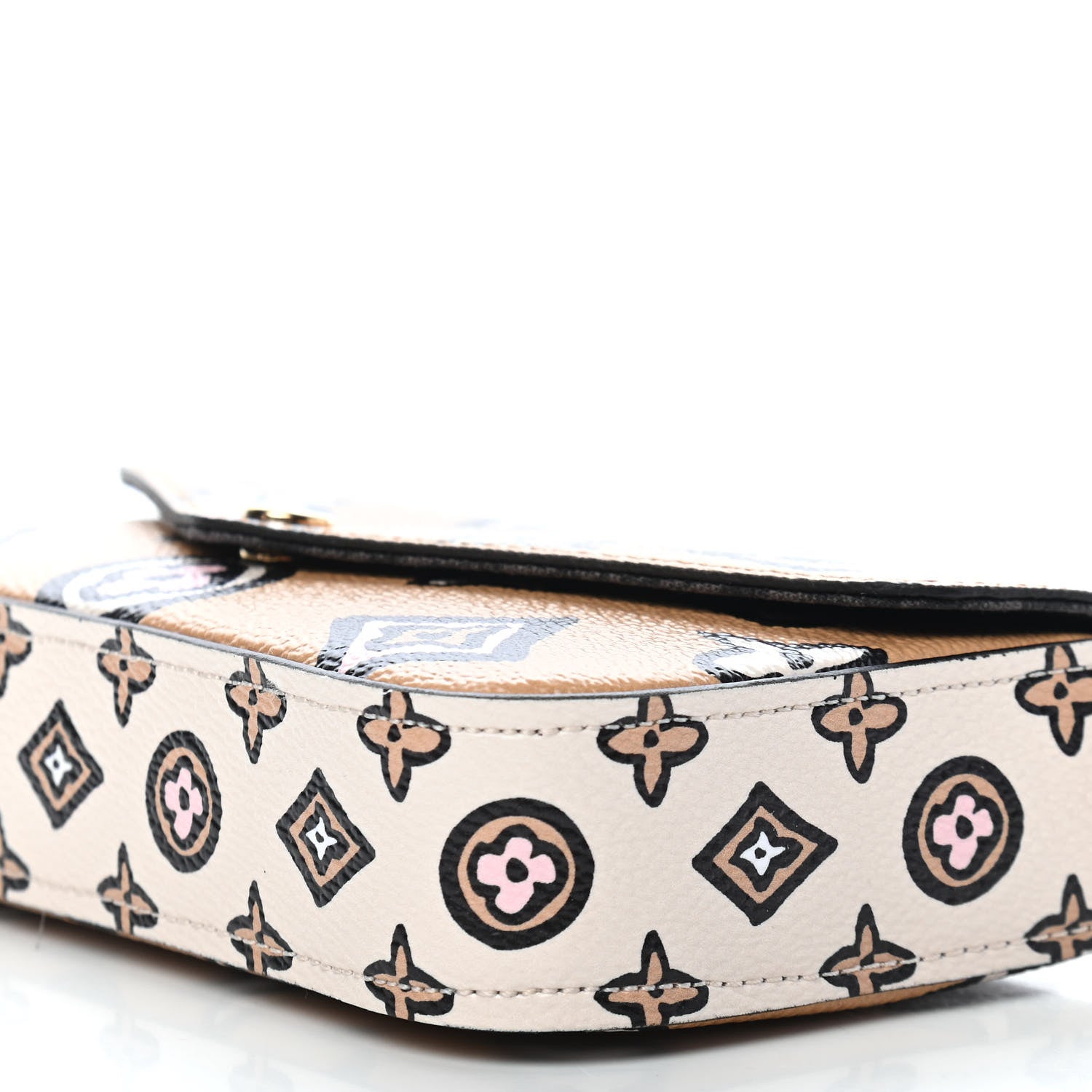 Louis Vuitton Monogram Wild At Heart Felicie Strap & Go Arizona Creme 8 of 8