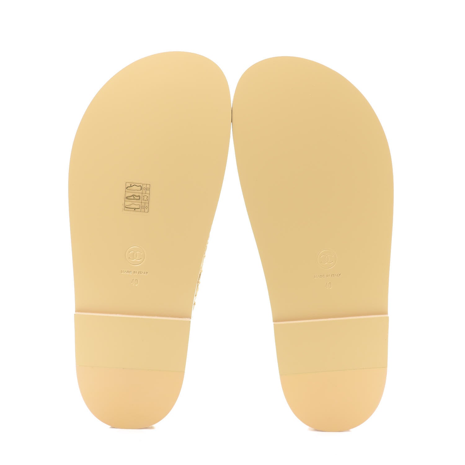 Chanel Braided Fabric Velcro Dad Sandals 40 Beige 5 of 9