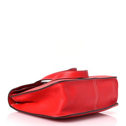 Hermes Taurillon Clemence Halzan 31 Rouge De Coeur 4 of 11
