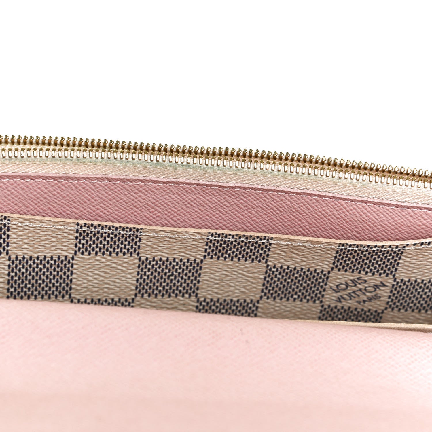 Louis Vuitton Damier Azur Emilie Wallet Rose Ballerine 9 of 10